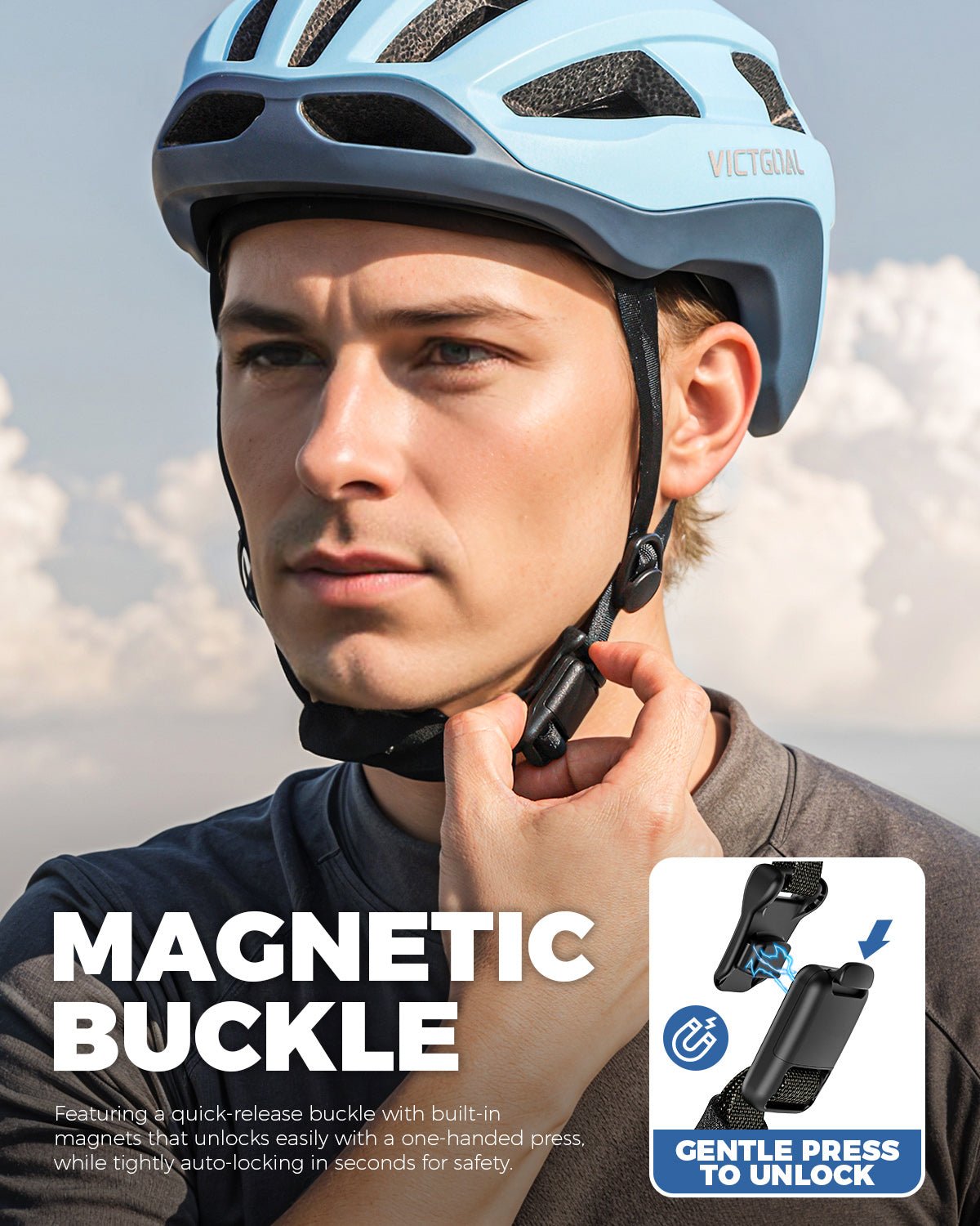 Road Bike Helmet Adult Men Women with Detachable Magnetic Rear Light MAGO Adults Helmets VICTGOAL adultshelmets choice helmets