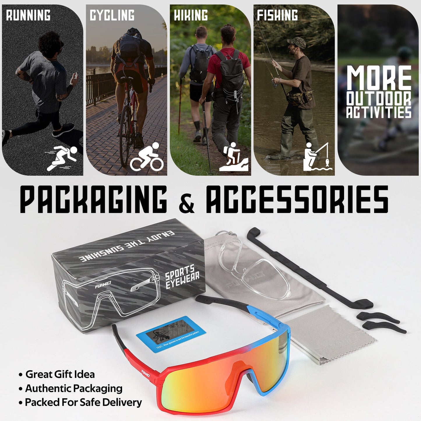 Youth Adult Polarized Sports Glasses UV400 Eyewear for Baseball Cycling Goggles VICTGOAL accessories apparel eyewears