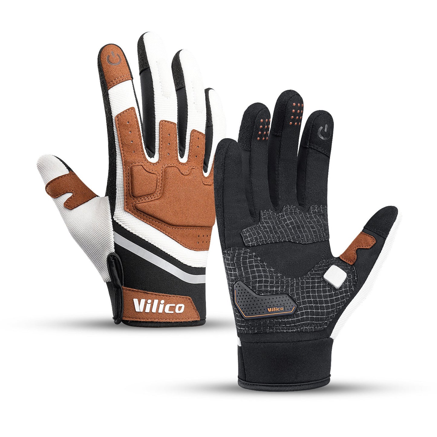Full Finger Gel Padded Mens Cycling Gloves Gloves VICTGOAL gloves pick