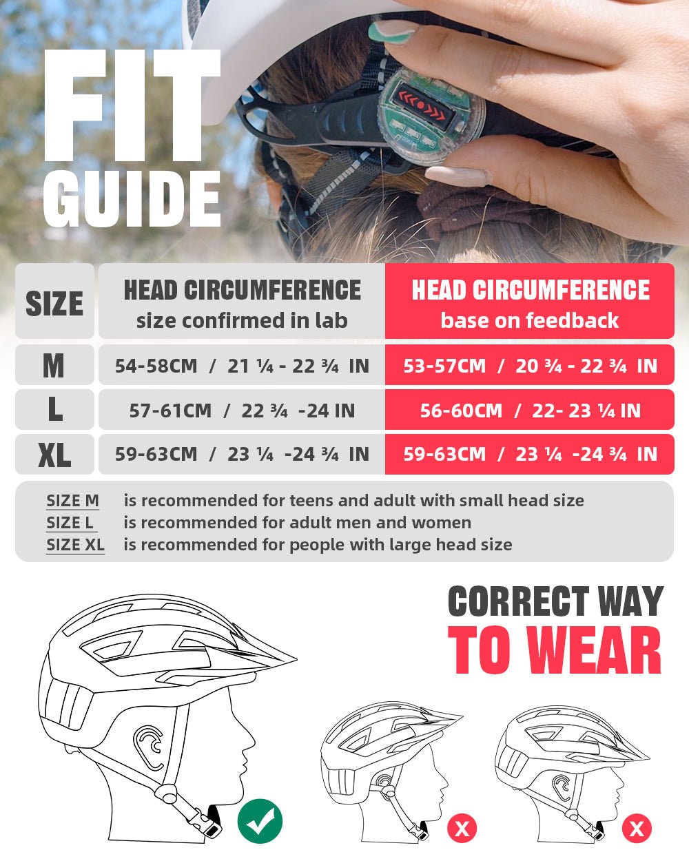 Goggles Bike Helmet w/ LED Lamp & Visor For Adults & E-bikers Adults Helmets VICTGOAL adultshelmets helmets