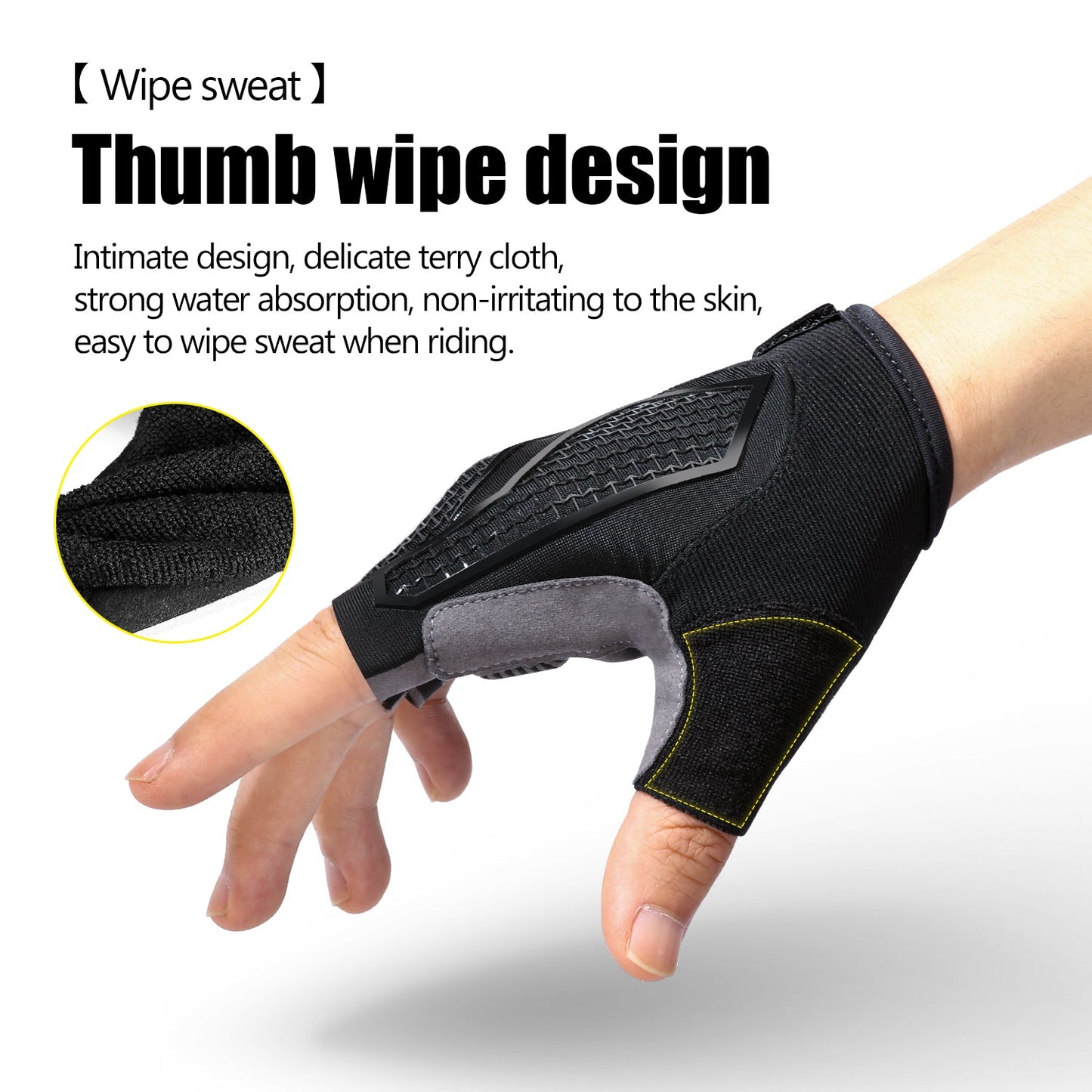 Half Finger Gel Shockproof Bicycle Gloves Gloves VICTGOAL gloves pick