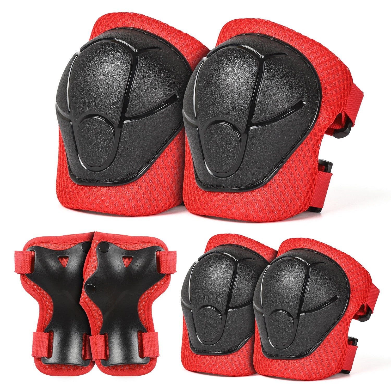 Kids Protective Gear Set 6 in 1 Knee Pads Elbow Pads Wrist Guard Set accessories VICTGOAL accessories apparel kidshelmets