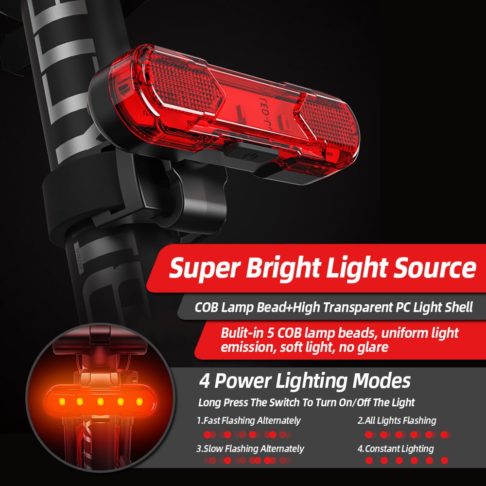 LED USB Bike Light Portable Running Safety Lamp Lights VICTGOAL lights