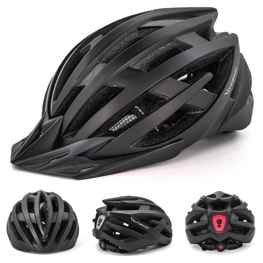 USB MTB LED Bike Helmet Aero Sun Visor Adults Helmets VICTGOAL adultshelmets helmets