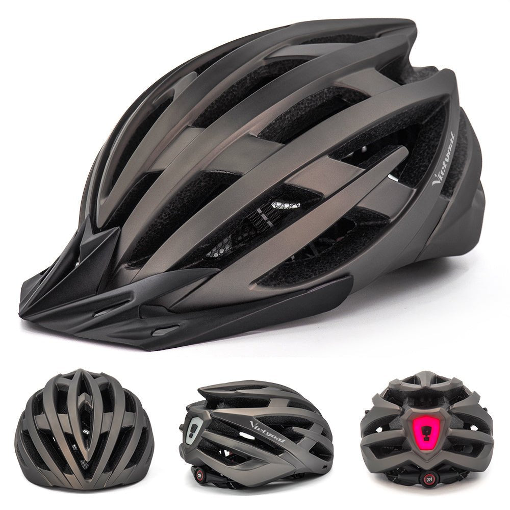 USB MTB LED Bike Helmet Aero Sun Visor Adults Helmets VICTGOAL adultshelmets helmets