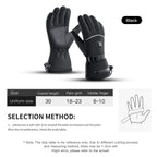 Rechargeable winter gloves palm grip detail