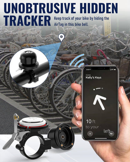 Anti - Theft Loud Sound Bicycle Bell for Apple AirTag Tools VICTGOAL accessories