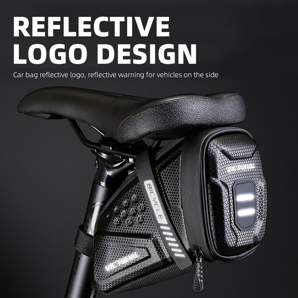 Compact bike tail bag for tools, keys and small ride essentials