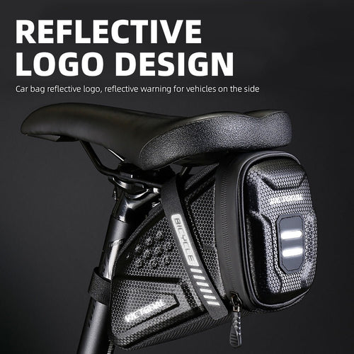 Compact bike tail bag for tools, keys and small ride essentials