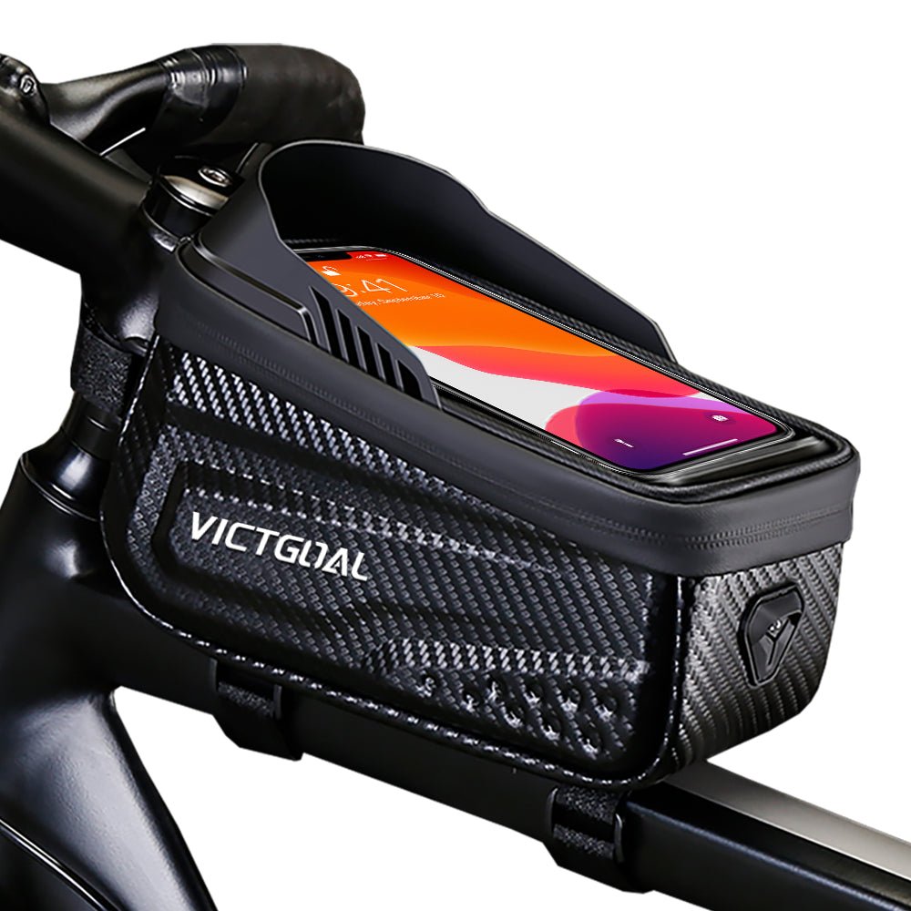 Bike Frame Bag Front Tube Bag Phone Holder Tools VICTGOAL accessories bags