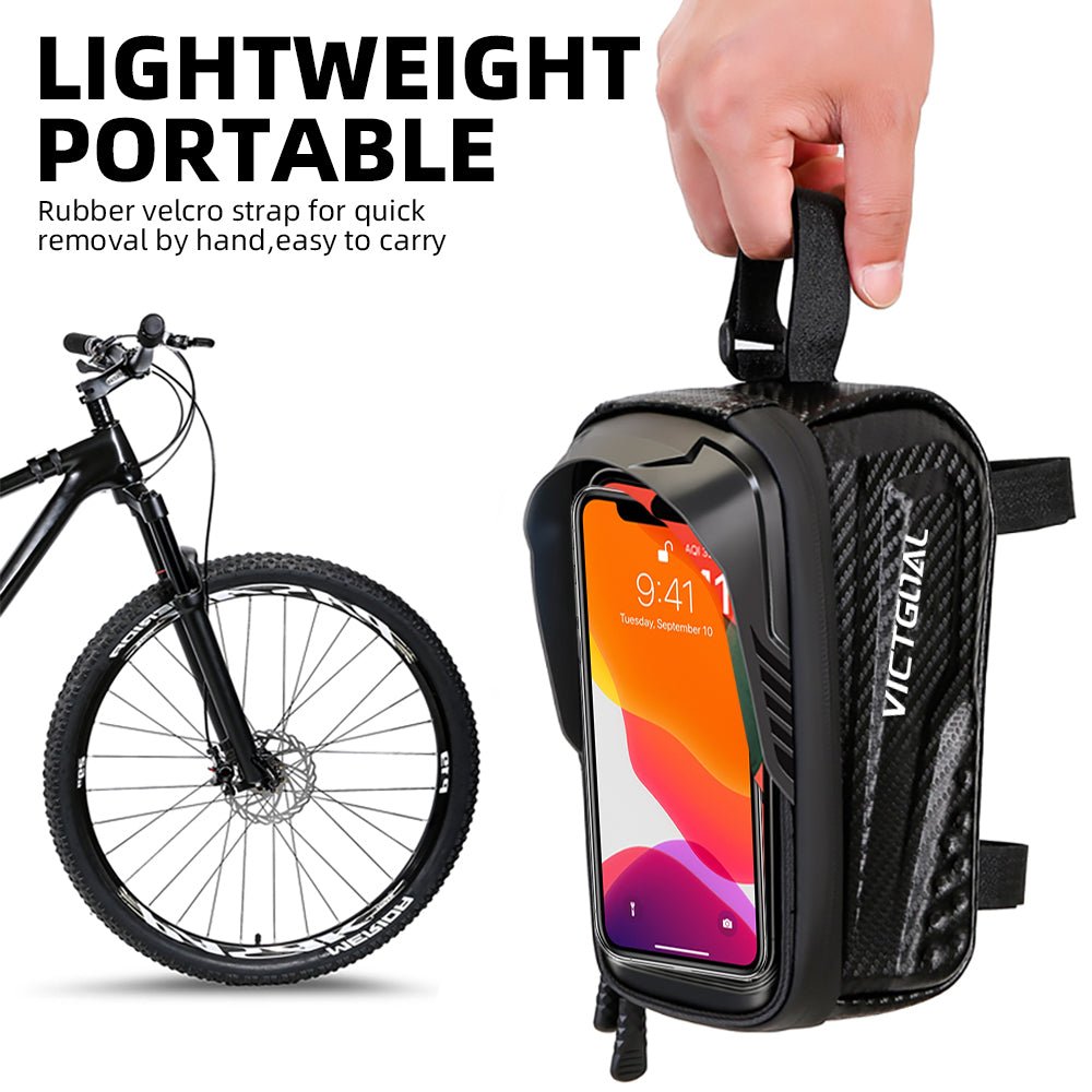 Bike Frame Bag Front Tube Bag Phone Holder Tools VICTGOAL accessories bags