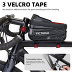 Front tube bag zipper and storage profile