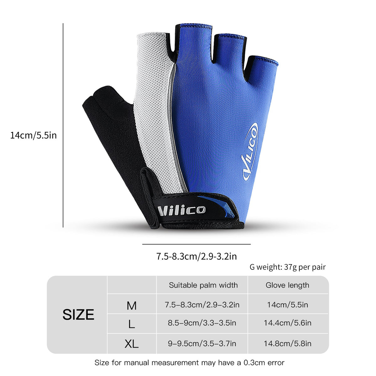 Cycling gloves wrist closure and fit profile