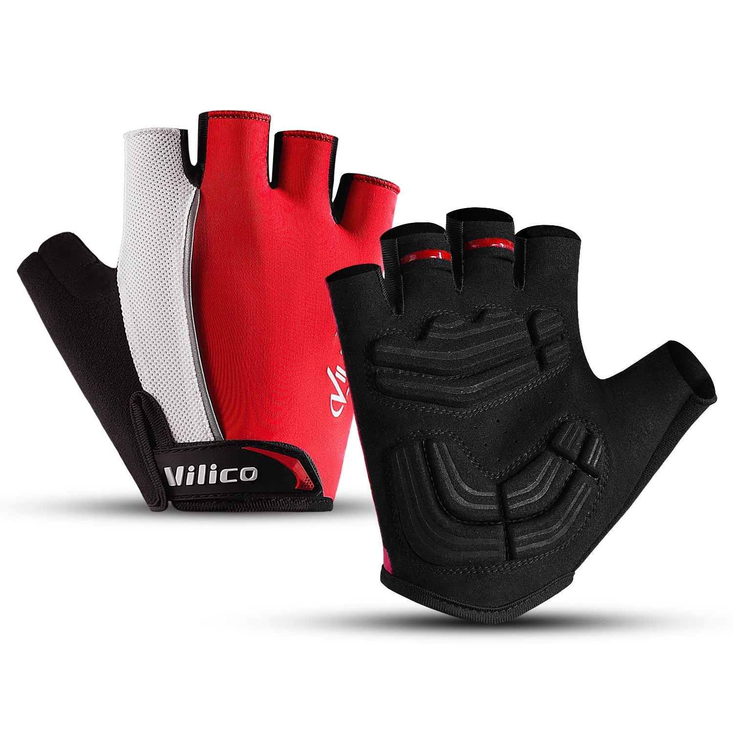 Breathable cycling gloves for grip, ventilation and comfort