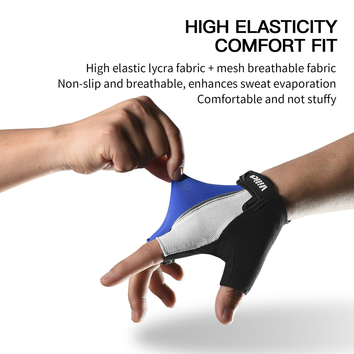 VICTGOAL breathable cycling gloves front and side product view