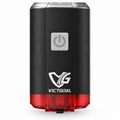 VICTGOAL 2-in-1 USB Front and Rear Bike Light for Helmet or Handlebar