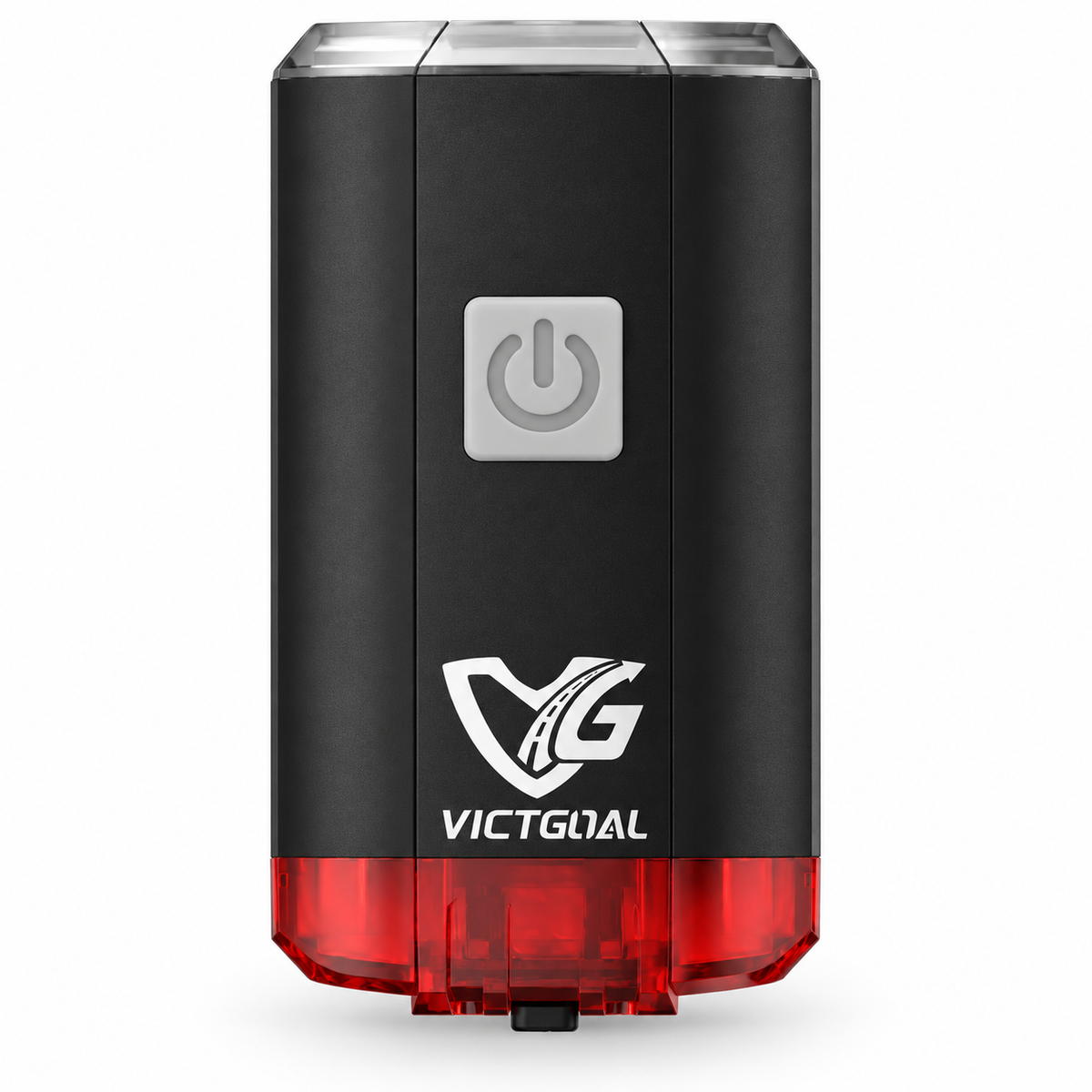 VICTGOAL 2-in-1 USB Front and Rear Bike Light for Helmet or Handlebar