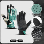 Full-finger glove fingertip construction detail