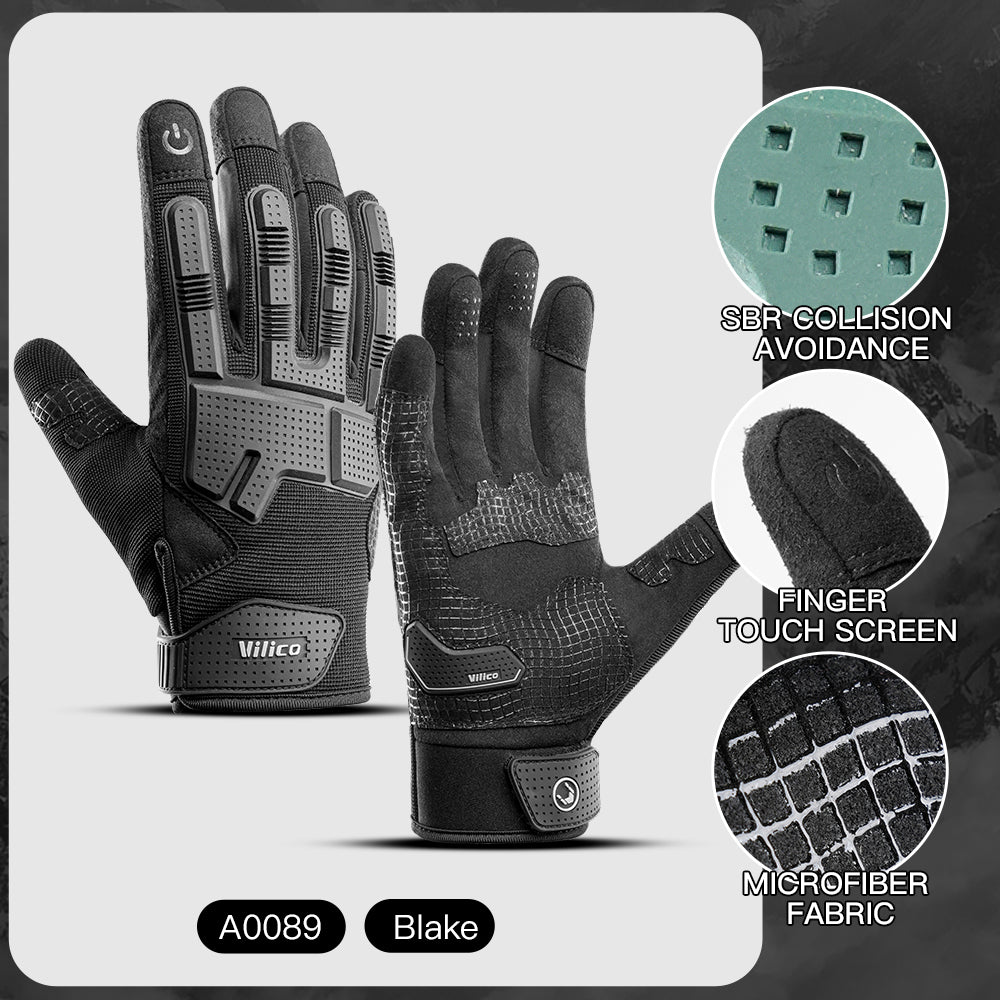 Full Finger Gel Padded Motorcycle Gloves For Running Cycling Driving Gloves VICTGOAL gloves