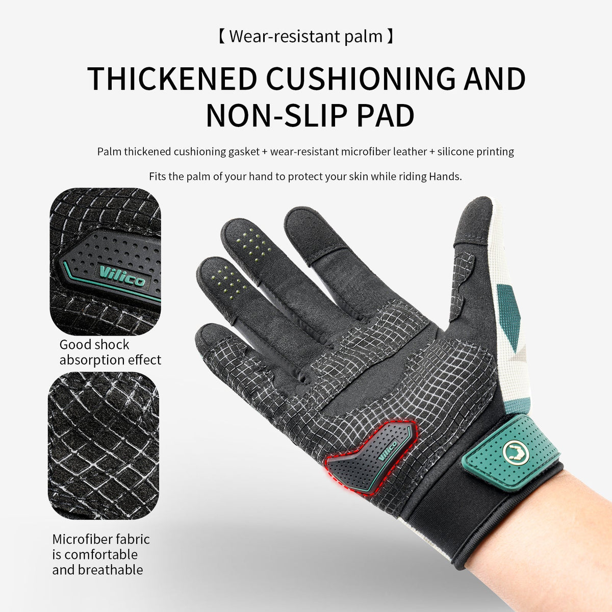 Full-finger gloves back panel and knuckle profile