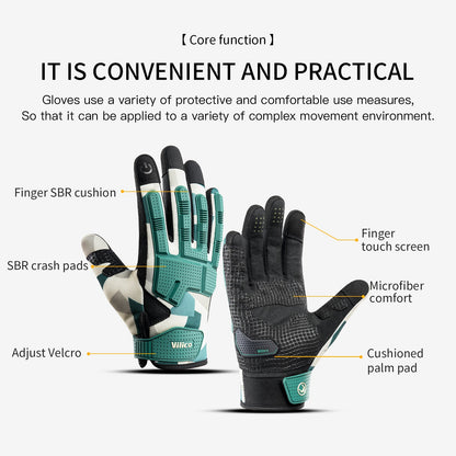 Full Finger Gel Padded Motorcycle Gloves For Running Cycling Driving Gloves VICTGOAL gloves