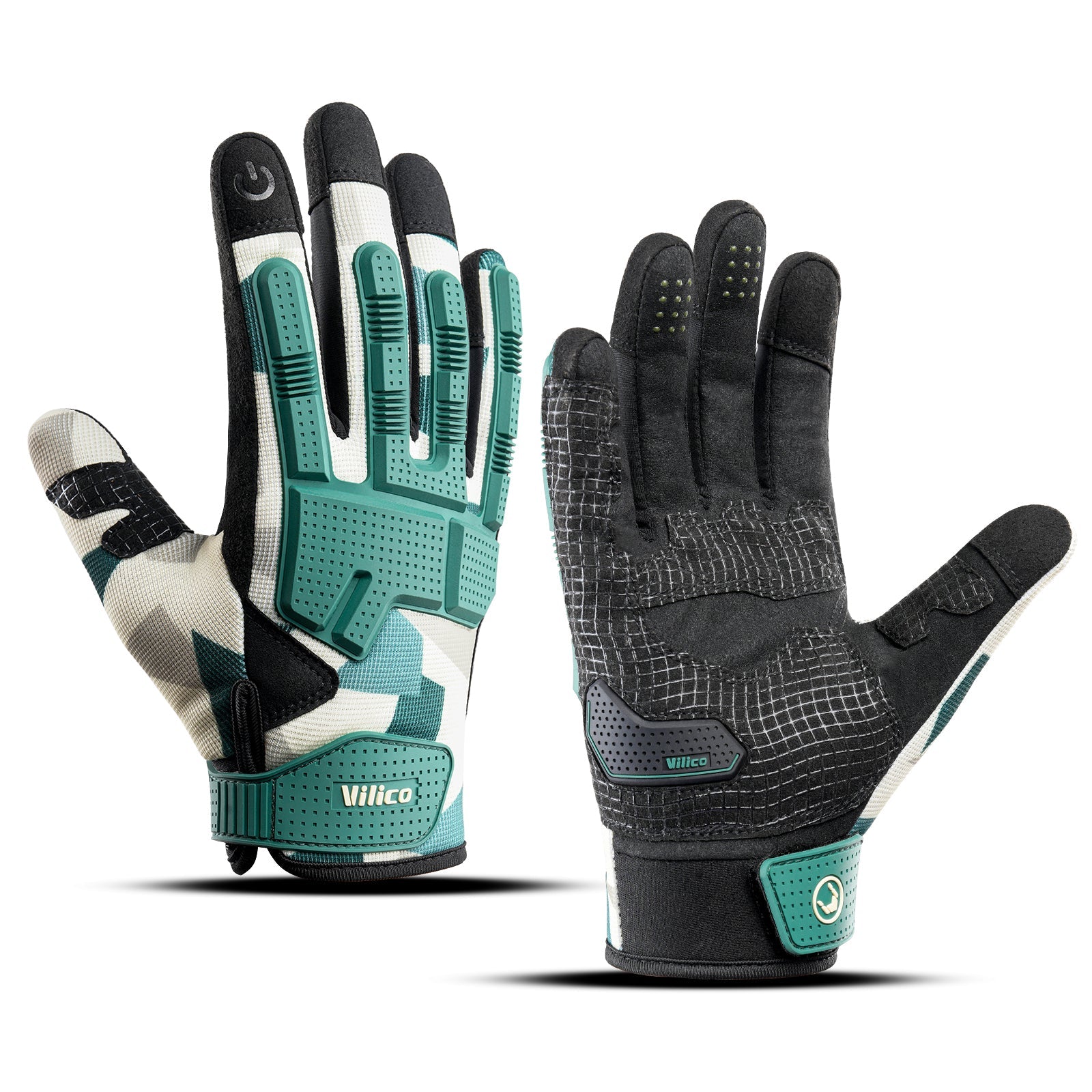 VICTGOAL full-finger gel padded motorcycle gloves