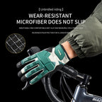Gel padded glove palm and grip detail