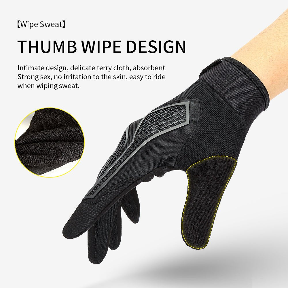 Full-finger cycling gloves for road, MTB and commuter rides