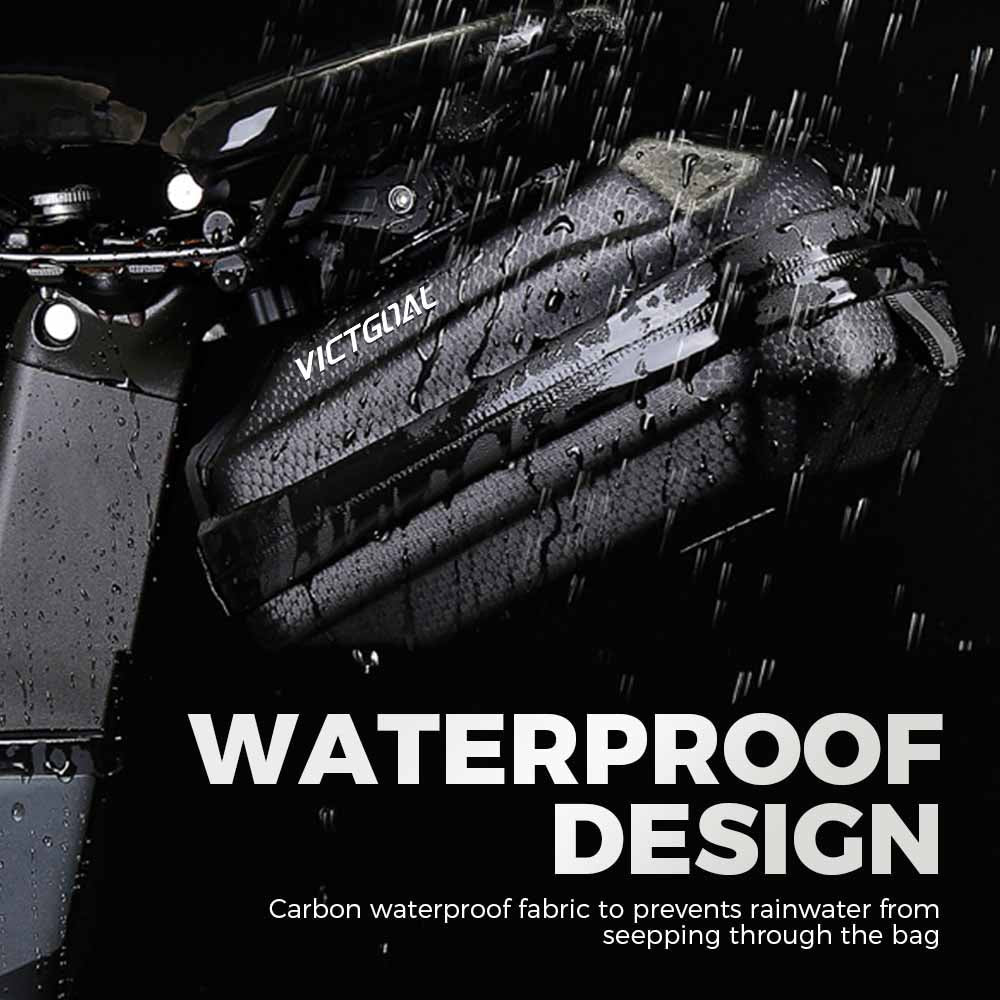 Reflective bike seat bag for road cycling and MTB rides