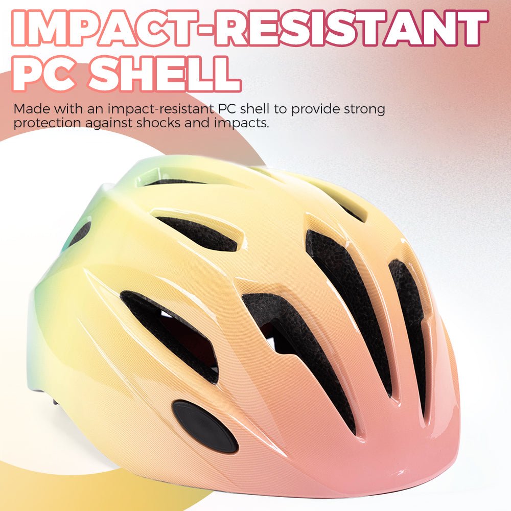 Child bicycle helmet for everyday rides and outdoor play