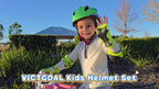 Dinosaur toddler cycling helmet front profile