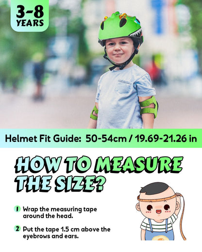 Kids Dinosaur Bike Helmet Dino Children 3 - 8+ Cycling Toddler Scooter Helmet Bicycle Helmets VICTGOAL choice helmets kidshelmets