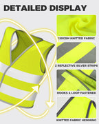 Kids safety vest with reflective strips for outdoor activity