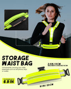 Lighted reflective vest for runners, riders and evening workouts
