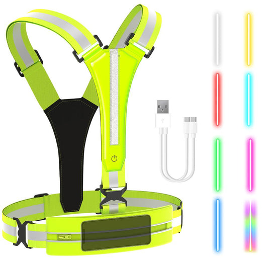 LED Reflective Vest Running Gear 7 Lights Colors accessories VICTGOAL accessories apparel lights