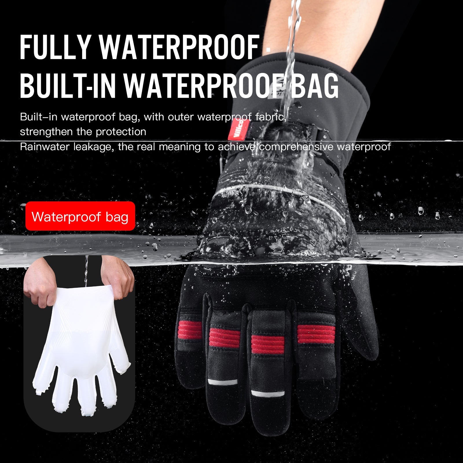 Motorcycle Gloves for Men and Women Full Finger Touchscreen Motorbike Gloves Goggles VICTGOAL gloves