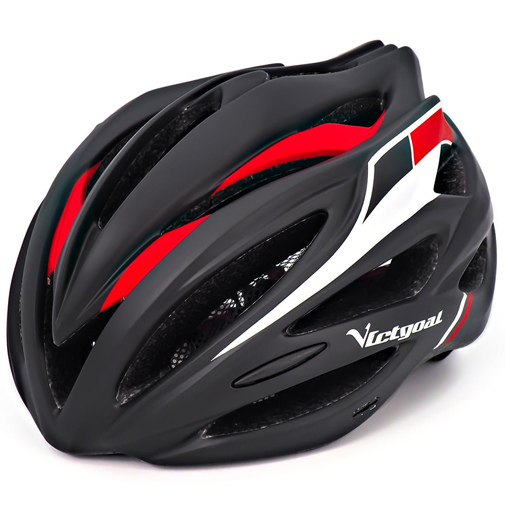 VICTGOAL MTB bike helmet with LED taillight and sun visor
