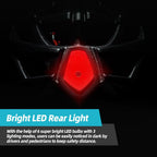 Road and mountain bike helmet for everyday riding visibility