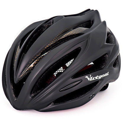 MTB Bicycle Helmet w/ LED Taillight & Sun Visor Adults Helmets VICTGOAL adultshelmets helmets
