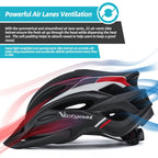 Cycling helmet with integrated LED backlight for commuters