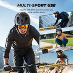 Adult BMX cycling helmet side view