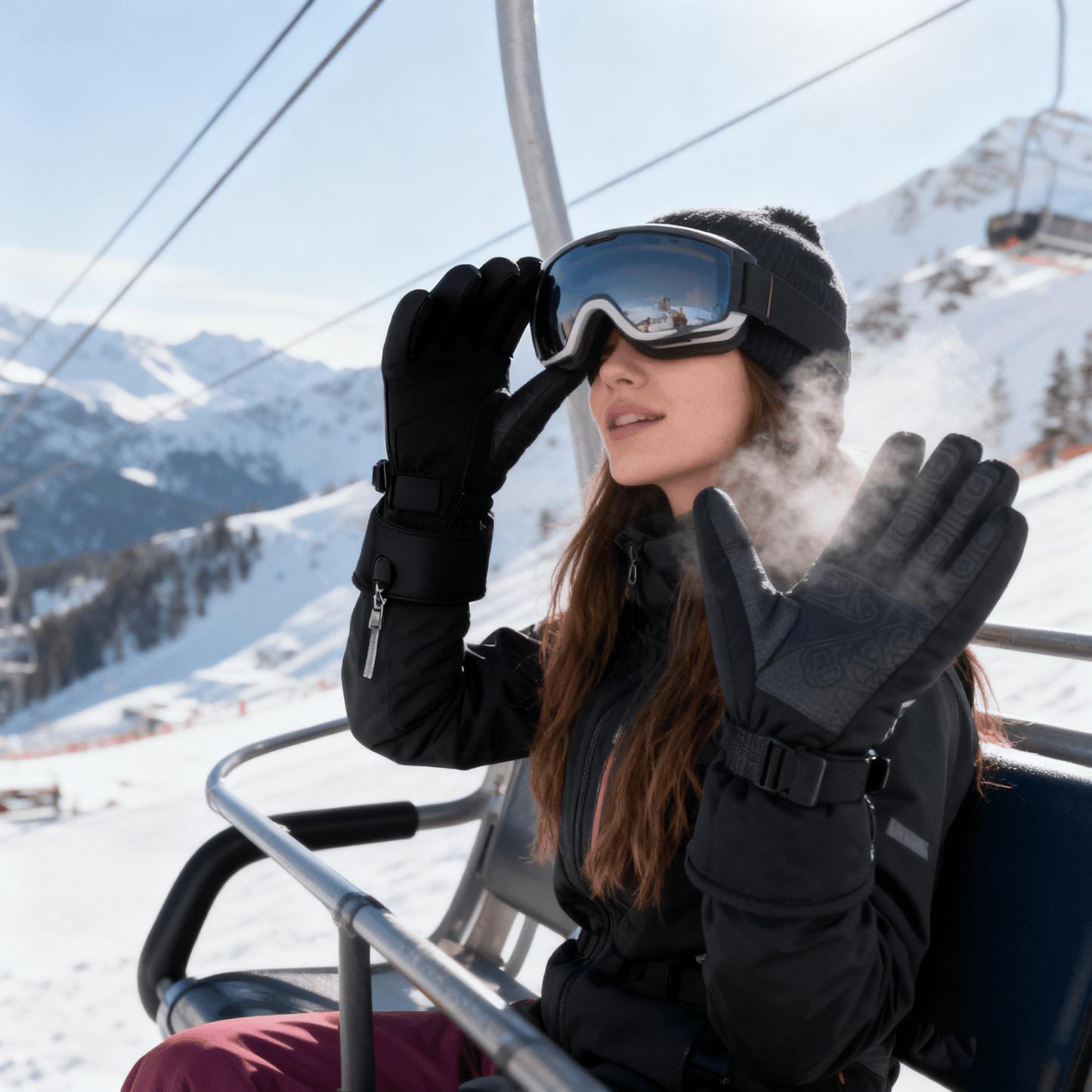 Outdoors Electrically Heated Winter Gloves Temperature - Controlled Rechargeable Heat Gloves Gloves VICTGOAL gloves