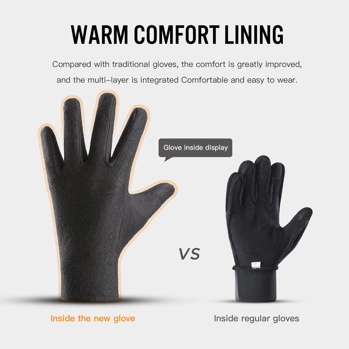 VICTGOAL rechargeable heated winter gloves product view