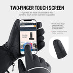 Heated cycling gloves back panel and cuff profile