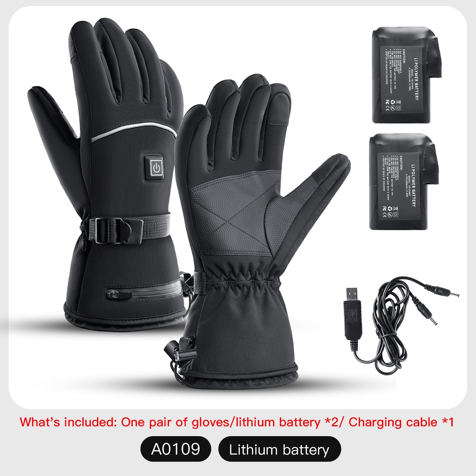 Heated Winter Gloves with Battery Options