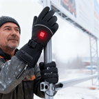Heated gloves cuff and charging setup view