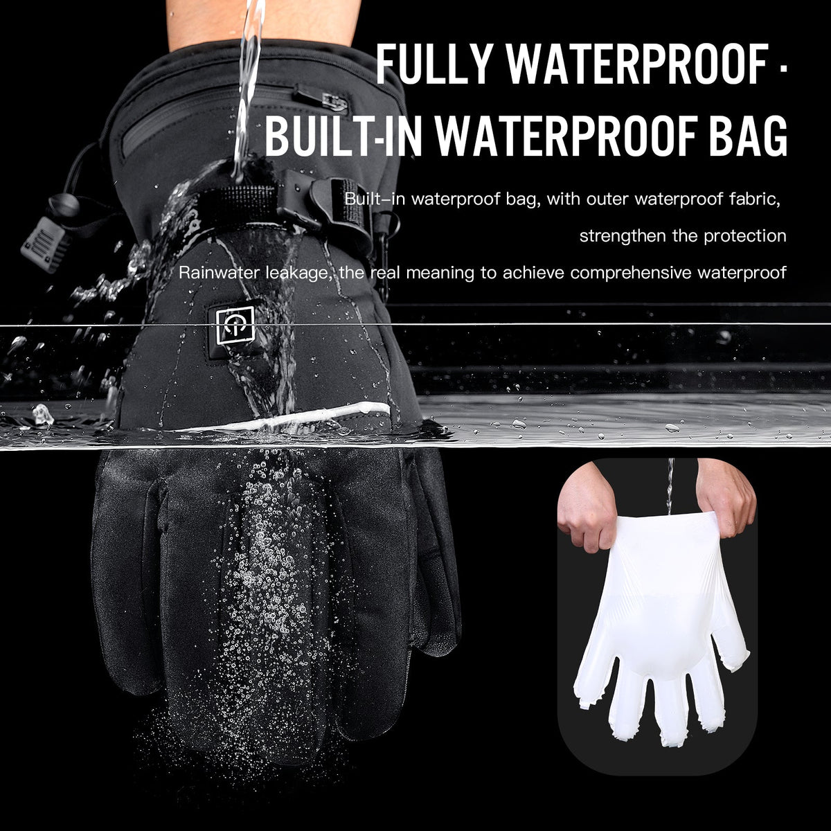 Temperature-controlled outdoor gloves for low-temperature comfort