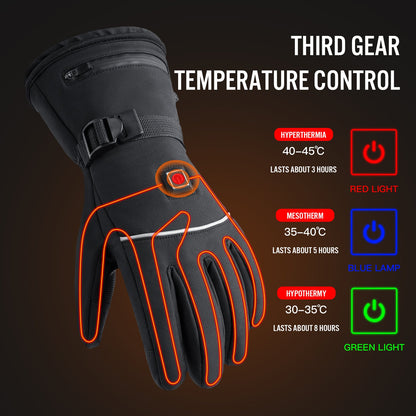 Outdoors Electrically Heated Winter Gloves Temperature - Controlled Rechargeable Heat Gloves Gloves VICTGOAL gloves