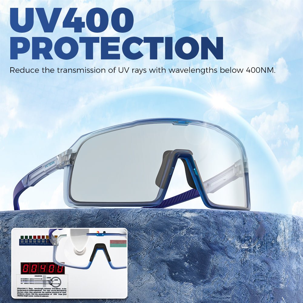 Lightweight anti-UV cycling eyewear for daily outdoor routes