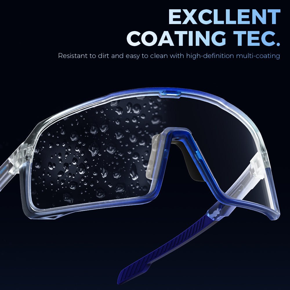 VICTGOAL photochromic cycling glasses front profile
